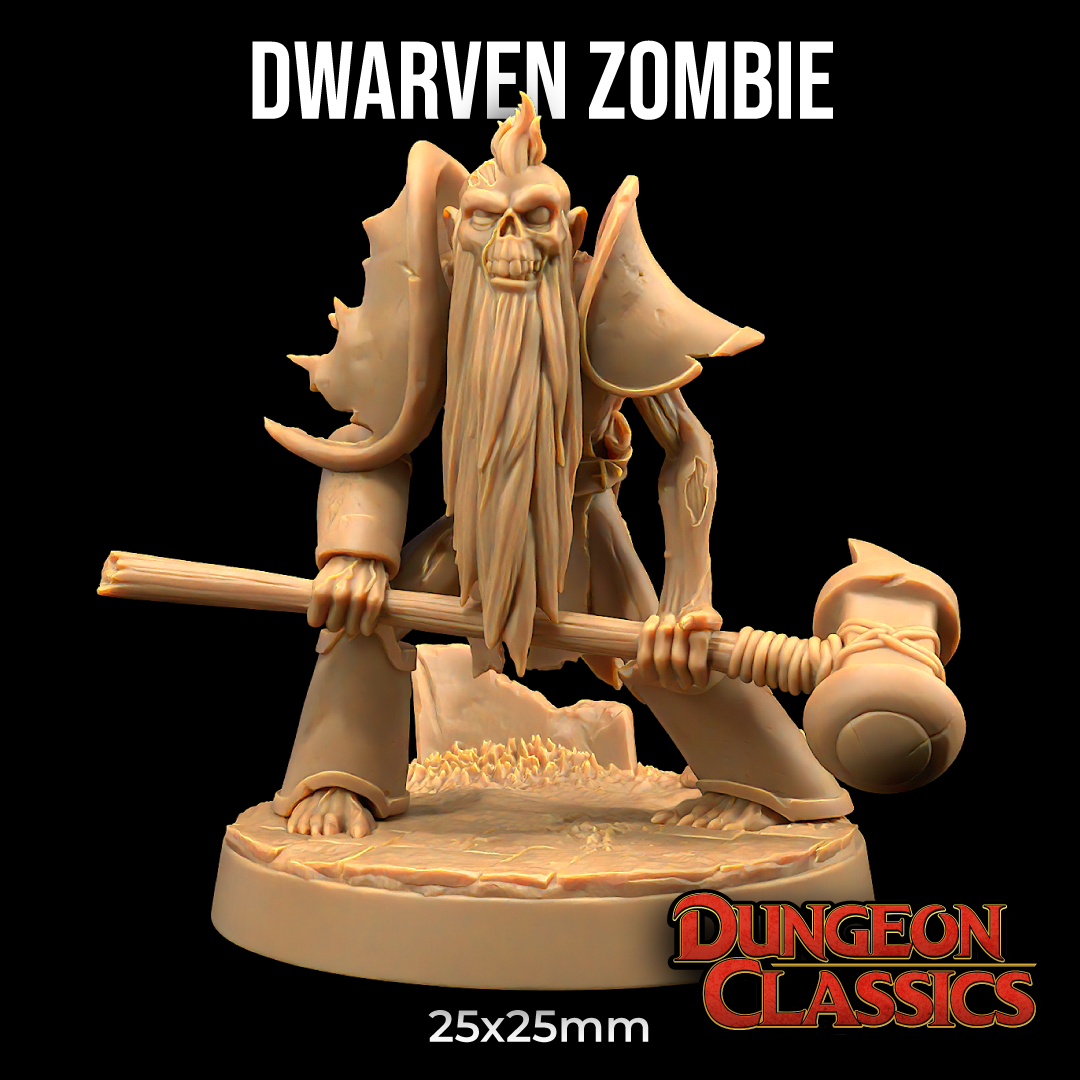 Dwarven Zombie | PRESUPPORTED | Dungeon Classics